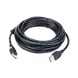 GEMBIRD Kábel USB 2.0 predlžovací A-A 1.8m premium quality s feritovým jadrom CCF-USB2-AMAF-6